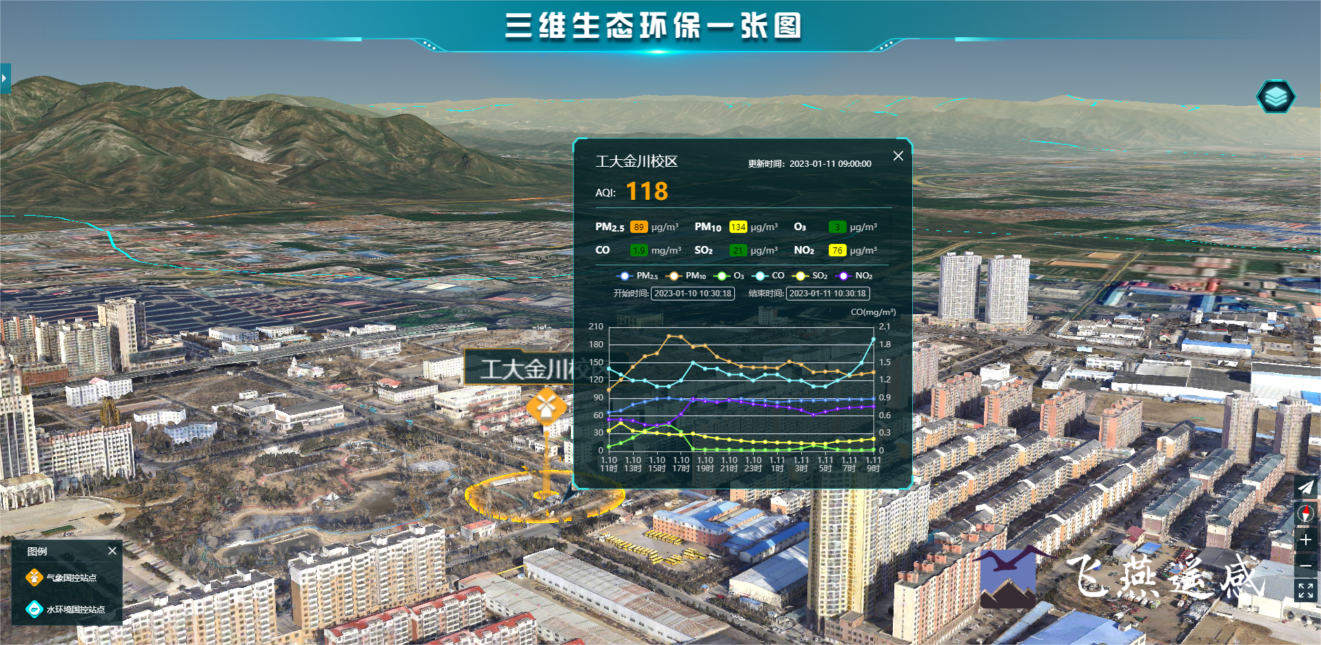 智慧環(huán)保三維可視化系統(tǒng)平臺，生態(tài)環(huán)境立體場景“入行入心”