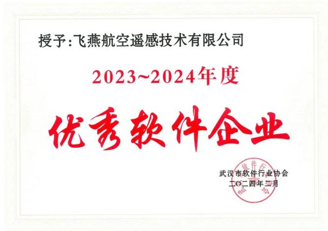 2023年度武漢市軟件行業(yè)“優(yōu)秀企業(yè)”、“優(yōu)秀工作者”稱號(hào)花落飛燕遙感